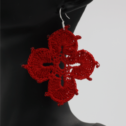 Boucles d'oreilles en coton