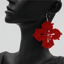 Paire de boucles d’oreilles fait à la main. Idée de cadeau. Fait main