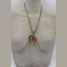 Collier en cuivre fait main, artisanat suisse, tessin