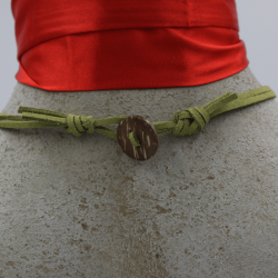 Collier en cuivre fait main, artisanat suisse, tessin