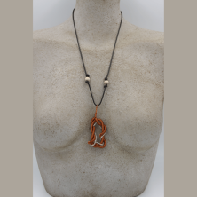 Collier en cuivre fait main, artisanat suisse, tessin