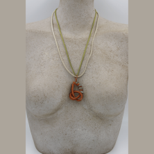 Collier en cuivre fait main, artisanat suisse, tessin