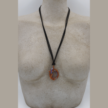 Collier en cuivre fait main, artisanat suisse, tessin