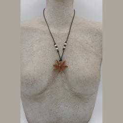 Collier en cuivre fait main, artisanat suisse, tessin