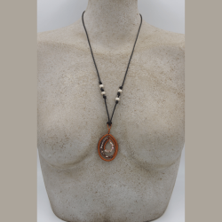 Collier en cuivre fait main, artisanat suisse, tessin