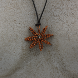 Collier en cuivre fait main, artisanat suisse, tessin