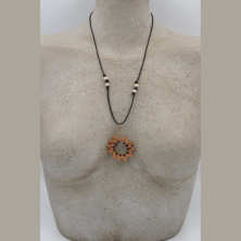 Collier en cuivre fait main, artisanat suisse, tessin