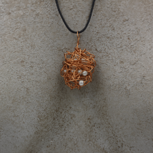 Handgefertigte Kupfer-Halskette. Geschenkidee. Handgefertigt im Tessin