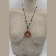 Collana in rame fatta a mano, artigianato ticino