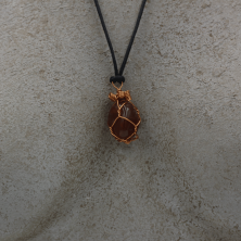 Handgefertigte Kupferhalskette, Tessiner Handwerkskunst