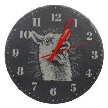 Orologio in ardesia nera Lama