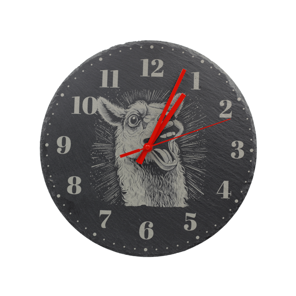 Orologio in ardesia nera Lama